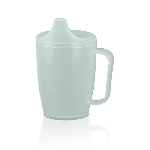 HaseMed Schnabeltasse mit Griff für Senioren 1 Stück Ergonomischer Trinkbecher mit Tülle für sicheres Trinken ohne Verschütten Menschen mit eingeschränkter Handfunktion Robust & langlebig