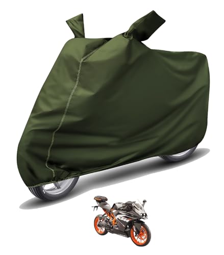 Image of Auto Hub Waterproof Bike Cover Compatible with KTM RC 200 Dustproof, UV Protection Two Wheeler Bike RC 200 Cover - Green