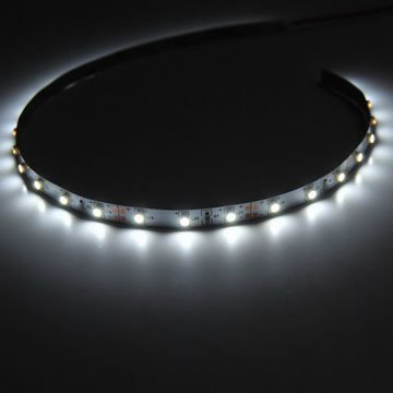 Tira de luz LED 12V blanca para auto y avión miniatura 1