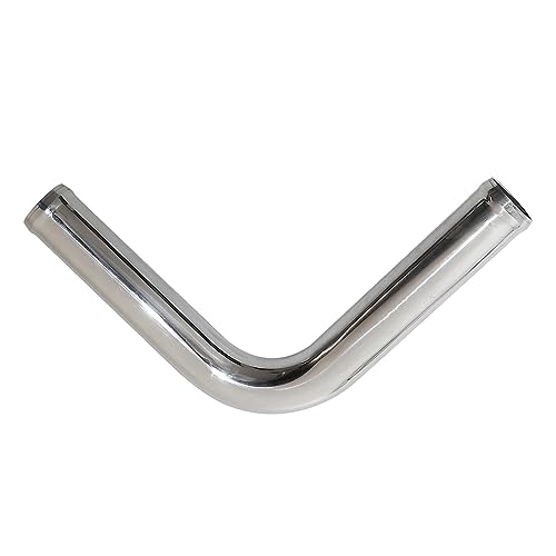 ETL INDUSTRIES 90 Degree Elbow OD 1.5" (38mm) Leg Length 6" (152mm) Aluminum Intercooler Pipe Piping Polished Air Intake Tube
