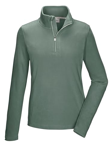 Killtec KSW 101 WMN FLC SHRT 42 40880-000 - Camiseta de Forro Polar para Mujer con Cuello Alto y Cremallera