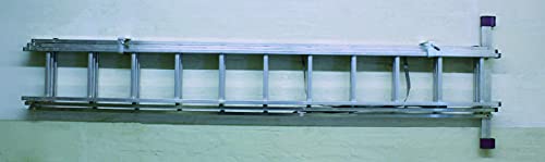 VORMANN Leiterhalter Gerätehalter Schwerlasthalter Metallhalter| Traglast 15 kg | witterungsbeständig | 2-teiliges Set, Größe: 200 x 90 x 50 mm