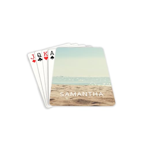 Baraja de cartas personalizadas estilo playa estándar póker miniatura 2