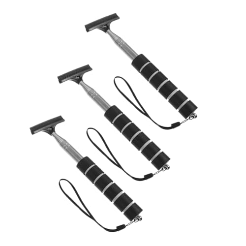 PRETYZOOM 3pcs Mirror Wiper Rear View Mirror Cars Small Wiper Car Window Wiper Side Mirror Cleaner Car Wash Accessories Car Wipes Mirror Cleaner Tool Squeegee Black Rubber