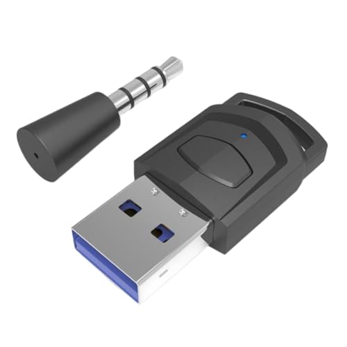 Receptor y Adaptador inalámbrico para Auriculares, transmisor USB 5,0, Compatible con Consola de Juegos PS5, PS4, Juegos de PC, Altavoz y Auriculares