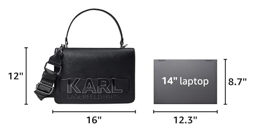 Image of KARL LAGERFELD Women's Simone Satchel Crossbody With Charms