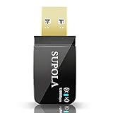 SUPOLA USB WiFi Adaptador 1200Mbps Mini WiFi Antena USB 3.0 802.11 AC Receptor WiFi con Doble Banda...