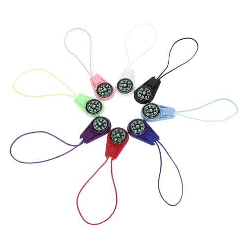 Brújula pequeña para camping llavero 20 piezas colores mixtos miniatura 1