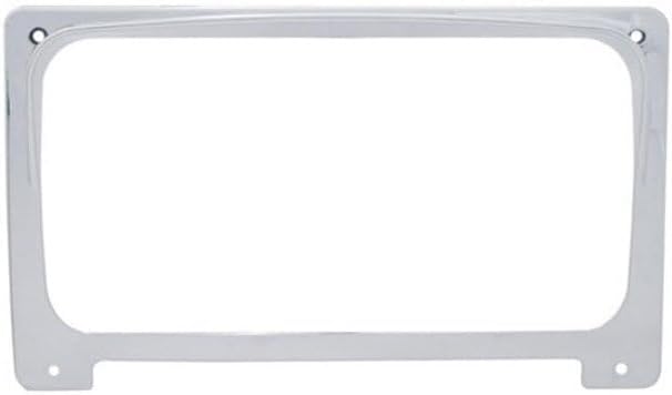 Technical Precision Replacement For FREIGHTLINER CENTURY 112 YEAR 2003 CHROME CENTER GAUGE CLUSTER BEZEL W/VISOR