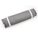 Cavogue Neck Cervical Roll Cylinder Pillow Buckwheat Hull Bolster Pillow for Pain Relief Support for