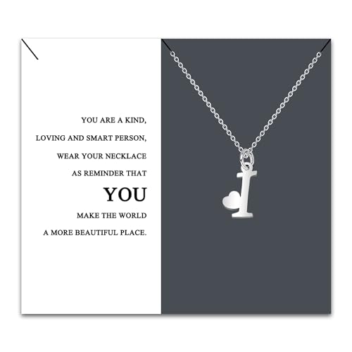 HEYEJET Originales Collar Inicial Acero Inoxidable, Collar Mujer ...