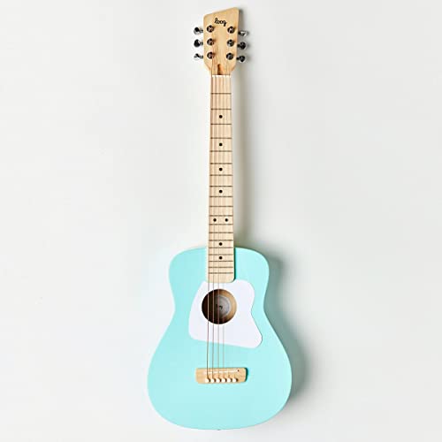 Image of Loog Pro 6 Acoustic kids real guitar for Beginners Compact size Ages 9+ Learning app and Lessons included