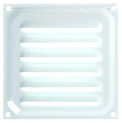 Brinox B70210D - Rejilla de ventilación (10 x 10 cm) color lacado blanco