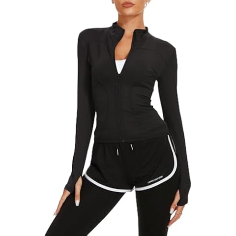 Kiiwah Women's Slim Fit Running Jacket Cover