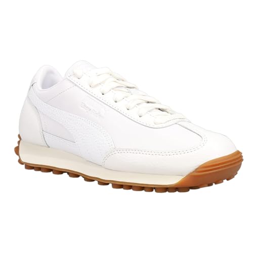 PUMA Womens Easy Rider Leather Lace Up Sneakers Shoes Casual - White - Size 11 M2