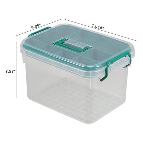 Image of Clear Plastic First Aid Kit Box, Storage Boxes Medical Supplies