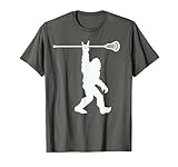 Lacrosse-Shirt Vintage Lax Bigfoot Sasquatch Youth Men Boys T-Shirt
