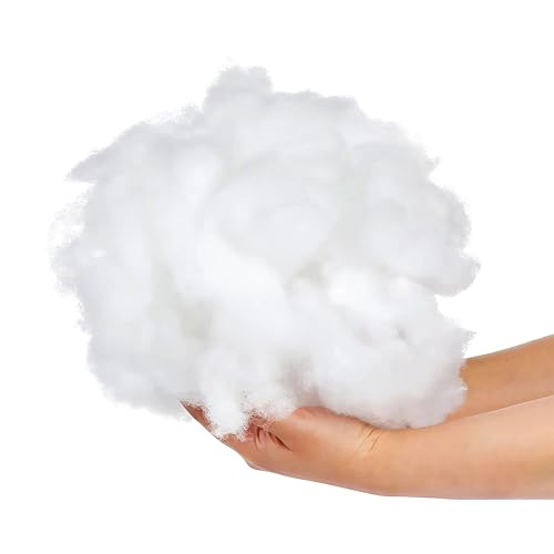 Cotton Home polyfill 1kg Loose AAA Grade Super Soft White Synthetic Polyester Fiber Filling Premium Fiber Fill Stuffing Fluffy Resilience Fiber for Stuffed Pillow Cushion Toy Decoration
