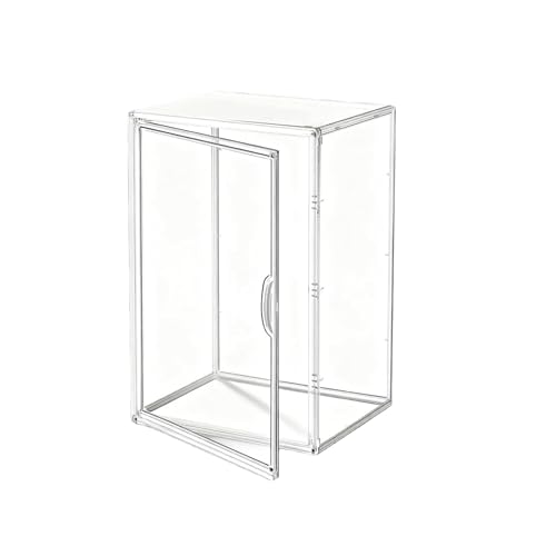 Jumbo Vertical Acrylic Display Case - Extra Tall 19.6' Cabinet for Oversized Figures, Magnetic Door & Stackable Dustproof Showcase for Statues, Plush...