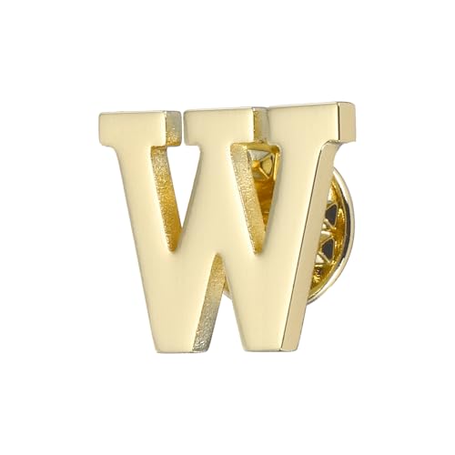Image of PATIKIL Letter Lapel Pins, Initial Alphabet Collar Pins Letter Brooch Pins for Women Men Shirt Dress Suits