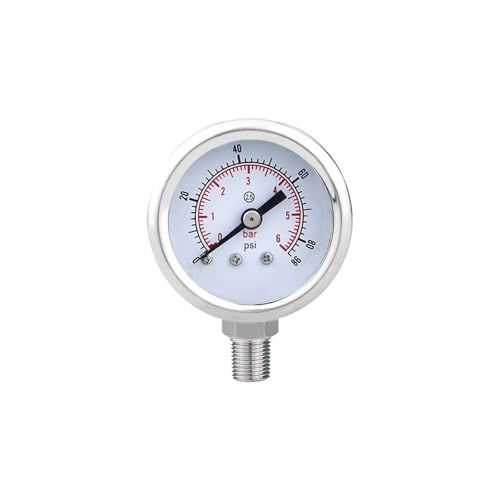 Manomètre pression instable solution raccord M10 acier inoxydable eau gaz 40mm - 3