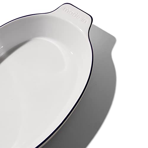 Made In oval dish profile view