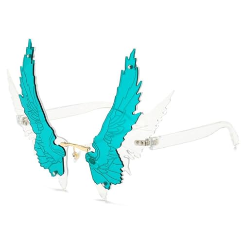 Lunettes de soleil à ailes protection UV400 pour femme adepte du style steampunk