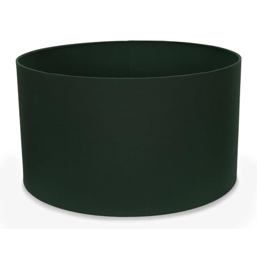 MiniSun | Large Modern Forest Green Drum Light Shade | Lamp Shades,...
