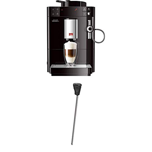 Melitta Caffeo Varianza CS F550-102, Kaffeevollautomat mit Auto-Cappuccinatore-System, Schwarz + Milchlanze für…