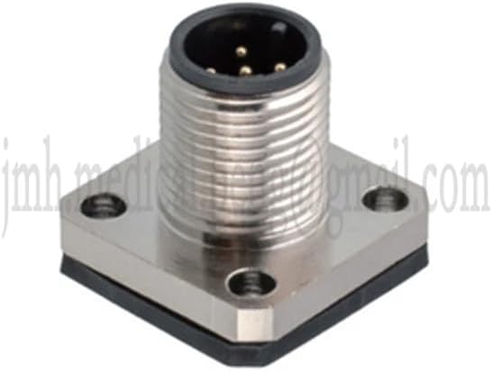 M12 3P 4P 5P 8P 12Pin Waterproof IP67 Aviation Male Female Fixed Socket Front Panel Rear Panel Lnstall Cable Welding Connector - (Color: Front Nut Female, Type: Welding Type, Pins: 5P B Type Pin)