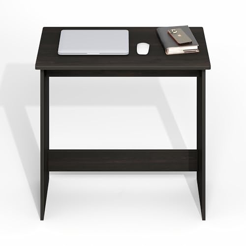 Image of Furinno Simplistic 31-Inch Black Computer Desk, Small Office Desk, Rectangular Home Office Desk with Drawers, Gaming Desk for Home Office, Bedroom, Study Room, Black Espresso