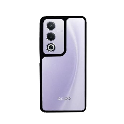 Image of AIBEX Crystal Clear Back Case Compatible with Oppo K12x 5G / Oppo A3 Pro 5G Back Cover Case | 360 Degree Protection | Shock Proof Design | Transparent Back Cover (PC & TPU, Black)