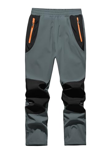 Pantalon de ski doublé enfant imperméable et coupe-vent