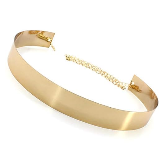 bagin enterprise Jewellery Celebrity Inspired Adjustable Metal Plate Type Golden Kamarband Waist Belt for Women/Girls-picture-56