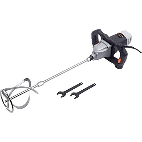 Meister Rührwerk 1400 W, MRW1400-2B-M14 Aufnahme - 2-Gang-Getriebe - Softstart - Elektronische Drehzahlregulierung - Bis 120 L Mischgut / Handmischer für Farbe, Putz & Estrich / Mörtelrührer / 5451940 Cover