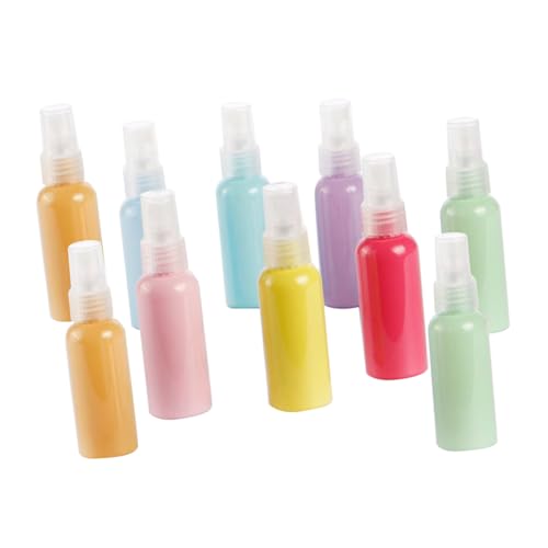 iplusmile 10 piezas Botellas Spray Vacías Macaron Recargables y Multifuncionales para Viaje Perfume y Cosméticos Diseño Compacto y Ligero para Camping y Actividades al Aire