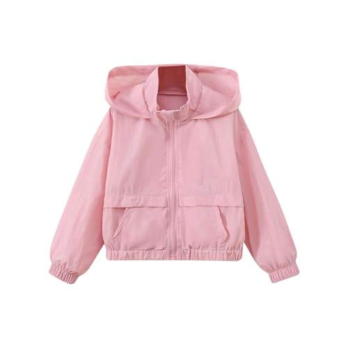 Teen Girls Loose Hooded Jackets Solid Color Mock Neck Jackets Coat with Zipper for Boys Windproof Sports Coat