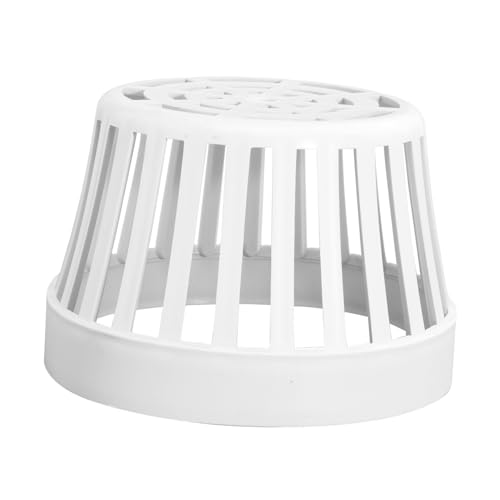 DOITOOL PVC Drainage Vent Cap Roof Floor Drain Cover Filter Strainer for Sink Drainer Anti-Clog Cap Preventing Debris Blockage Easy Install and Remove Suitable for Rooftop and Indoor Floor