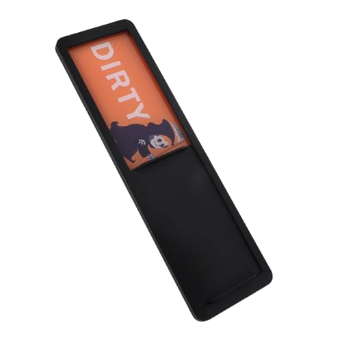 Ipetboom Accesorios para lavavajillas dispensador de jabón Puerta imanes Etiqueta magnética lavavajillas Etiqueta lavavajillas imán Pegatina y Sucia imán Limpio Sucio Signo AbS Black
