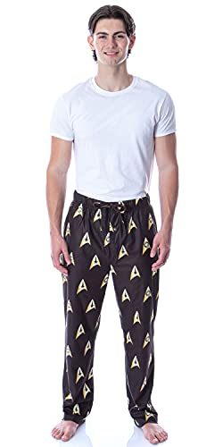 Star Trek The Original Series Men's Allover Starfleet Insignia Loungewear Pajama Pants2