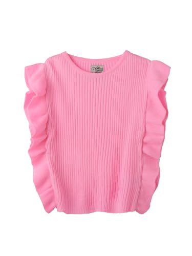 Image of The Souled Store Solids: Baby Pink Girls and Baby Girls Sleeveless Sweaters Girls Knit Sweaters for Kids' Children's Pullover Cable Cardigan Wool Printed Winter Wear Comfortable Warm