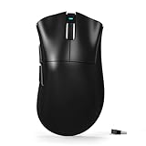 ATTACK SHARK V3 Wireless Gaming Mouse, 65g Ultra Lightweight, 25K DPI PAW3311 Optical Sensor, 1K Polling, Mechanical Switch, 2.4G/BT/USB Wired Esports Gamer Ergonomic From Mice, PC/Mac/Win/PS - Black