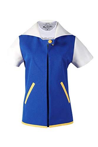 Wotogold Anime Trainer Costume Hoodie Cosplay Jacket Gloves Hat Sets Blue #TOP1