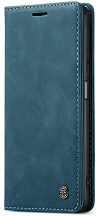 Chocoyi Leather Flip Wallet Phone Case Cover for Huawei P30 Pro, Magnetic Closure Case Cover with Stand function and Card Slots.-Blue