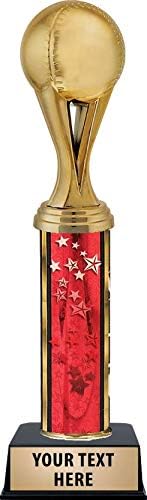 Baseball Gold Sports Iconz Trophies, Red Stars Baseball Gold Sports Iconz Trophy Award with Customized Engraving Prime