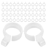 Organisation optimisée : le cintre à boucle de rangement pour placard vous aide à désencombrer votre garde-robe en gérant efficacement les vêtements suspendus sans gaspiller d’espace. cintre à pince, accessoires pour cintres inclus
