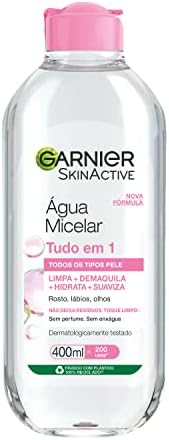 Garnier SkinActive Água Micelar de Limpeza Tudo em 1, Solução Dem...
