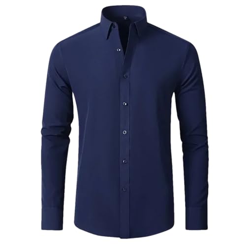 Chemise d'été homme bleu marine : le confort manches longues contre la chaleur