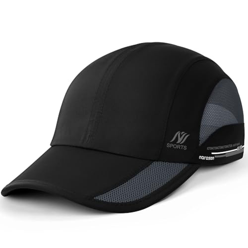 BSBUY Casquette Respirant Séchage Rapide, Casquette Extérieur Course Légère, Casquette Running Pliable, Mesh Sport Hat UPF 50+, Casquette Eté Unisexe,...