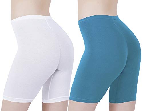 Image of Buy That Trendz Cotton Lycra Tight Fit Stretchable Cycling Shorts Womens | Shorties for Active wear /Exercise /Workout /Yoga /Gym /Cycle /Running Red Grey Combo Pack of 2